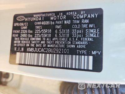 Zdjęcie 12 z 12 samochodu: 2011 HYUNDAI TUCSON LIMITED VIN:KM8JUCAC2BU292101 - miniatura