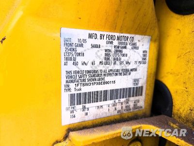 Zdjęcie 13 z 13 samochodu: 2006 FORD F350 SRW SUPER DUTY VIN:1FTSW31PX6EB90115 - miniatura