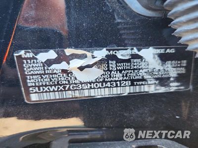 Zdjęcie 12 z 12 samochodu: 2017 BMW X3 XDRIVE35I VIN:5UXWX7C35H0U43128 - miniatura