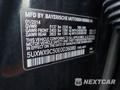 Zdjęcie 14 z 14 samochodu: 2014 BMW X3 XDRIVE28I VIN:5UXWX9C50E0D36080 - miniatura