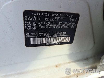 Zdjęcie 12 z 12 samochodu: 2011 NISSAN LEAF SV VIN:JN1AZ0CP7BT005896 - miniatura
