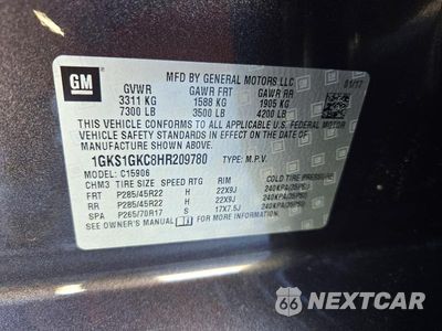 Zdjęcie 13 z 13 samochodu: 2017 GMC YUKON XL C1500 SLT VIN:1GKS1GKC8HR209780 - miniatura