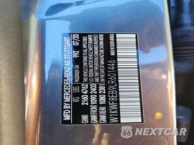 Zdjęcie 13 z 13 samochodu: 2020 MERCEDES-BENZ C 300 4MATIC VIN:W1KWF8EB9LR601446 - miniatura