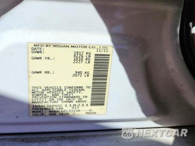 Zdjęcie 12 z 12 samochodu: 2016 NISSAN ALTIMA 2.5 S VIN:1N4AL3APXGC118211 - miniatura