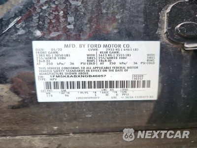 Zdjęcie 14 z 14 samochodu: 2022 FORD EXPLORER POLICE INTERCEPTOR VIN:1FM5K8ABXNGB46057 - miniatura