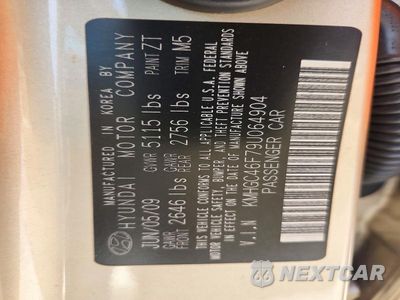 Zdjęcie 12 z 12 samochodu: 2009 HYUNDAI GENESIS 4.6L VIN:KMHGC46F79U064904 - miniatura