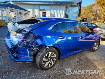 Trzecie zdjęcie samochodu z tyłu: 2017 HONDA CIVIC LX VIN:SHHFK7H21HU405346 - miniatura