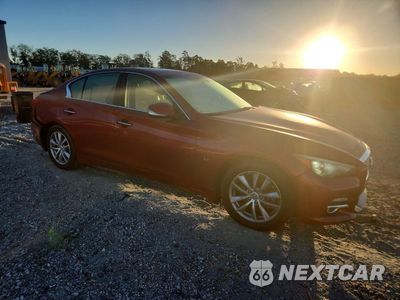 Czwarte zdjęcie samochodu z boku: 2014 INFINITI Q50 PREMIUM VIN:JN1BV7ARXEM685286 - miniatura