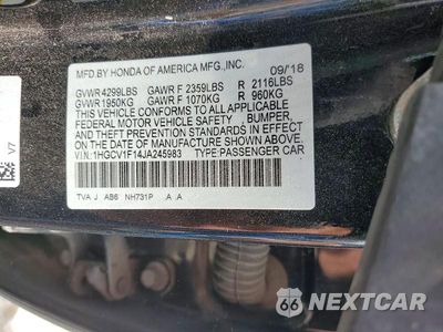 Zdjęcie 12 z 12 samochodu: 2018 HONDA ACCORD LX VIN:1HGCV1F14JA245983 - miniatura
