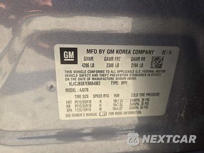 Zdjęcie 13 z 13 samochodu: 2014 BUICK ENCORE CONVENIENCE VIN:KL4CJBSB7EB664063 - miniatura