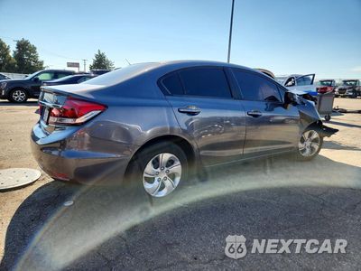 Trzecie zdjęcie samochodu z tyłu: 2013 HONDA CIVIC LX VIN:19XFB2F50DE065138 - miniatura