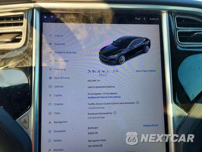 Zdjęcie 9 z 12 samochodu: 2015 TESLA MODEL S 85 VIN:5YJSA1H19FF082510 - miniatura