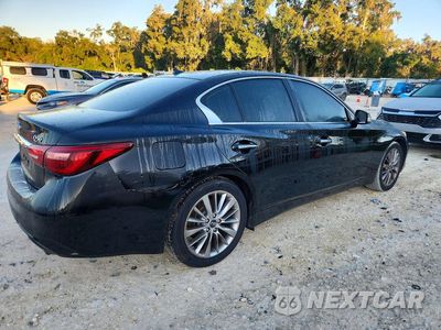 Trzecie zdjęcie samochodu z tyłu: 2019 INFINITI Q50 3.0T LUXE VIN:JN1EV7AP3KM511843 - miniatura