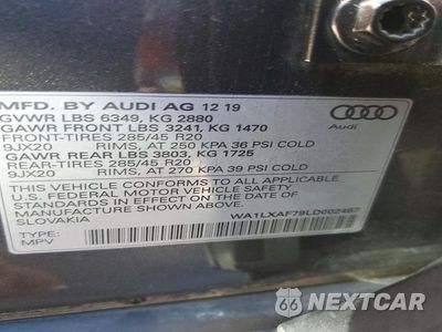 Zdjęcie 13 z 13 samochodu: 2020 AUDI Q7 PREMIUM PLUS VIN:WA1LXAF79LD002467 - miniatura