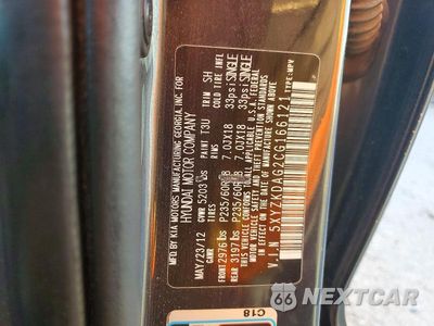 Zdjęcie 10 z 10 samochodu: 2012 HYUNDAI SANTA FE LIMITED VIN:5XYZKDAG2CG166121 - miniatura