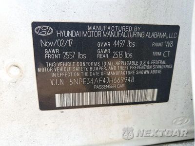 Zdjęcie 12 z 12 samochodu: 2018 HYUNDAI SONATA SEL VIN:5NPE34AF4JH669948 - miniatura