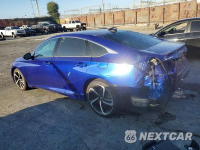Drugie zdjęcie samochodu z przodu: 2022 HONDA ACCORD SPORT SE VIN:1HGCV1F43NA109523 - miniatura