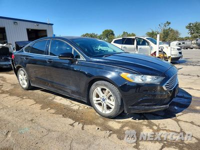Czwarte zdjęcie samochodu z boku: 2018 FORD FUSION SE VIN:3FA6P0HD0JR158519 - miniatura