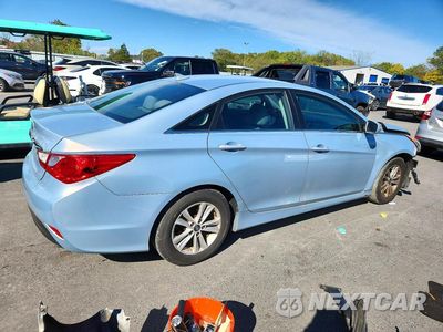 Trzecie zdjęcie samochodu z tyłu: 2014 HYUNDAI SONATA GLS VIN:5NPEB4AC0EH839432 - miniatura