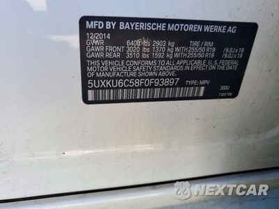 Zdjęcie 13 z 13 samochodu: 2015 BMW X6 XDRIVE50I VIN:5UXKU6C58F0F93897 - miniatura