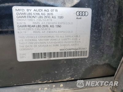 Zdjęcie 13 z 13 samochodu: 2016 AUDI Q5 TDI PREMIUM PLUS VIN:WA1CVAFP6GA022947 - miniatura