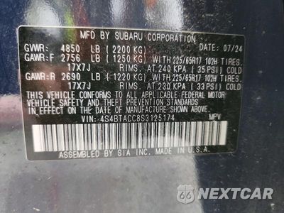 Zdjęcie 13 z 13 samochodu: 2025 SUBARU OUTBACK PREMIUM VIN:4S4BTACC8S3125174 - miniatura