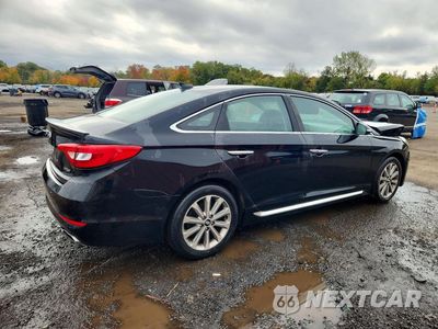 Trzecie zdjęcie samochodu z tyłu: 2016 HYUNDAI SONATA LIMITED VIN:5NPE34AF4GH412751 - miniatura