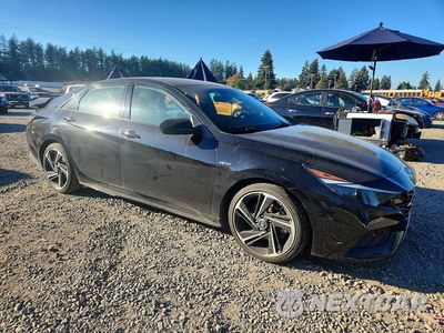 Czwarte zdjęcie samochodu z boku: 2022 HYUNDAI ELANTRA N LINE VIN:KMHLR4AF8NU239921 - miniatura
