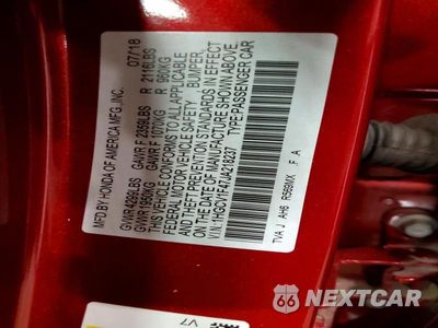 Zdjęcie 12 z 12 samochodu: 2018 HONDA ACCORD EX VIN:1HGCV1F47JA218237 - miniatura