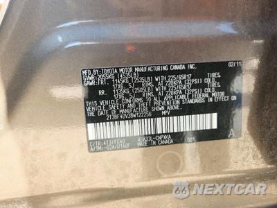 Zdjęcie 13 z 13 samochodu: 2011 TOYOTA RAV4 BASE VIN:2T3BF4DV3BW122256 - miniatura