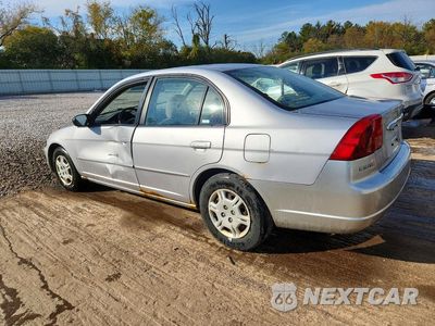 Drugie zdjęcie samochodu z przodu: 2002 HONDA CIVIC LX VIN:1HGES16522L019788 - miniatura