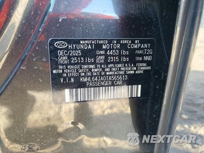 Zdjęcie 12 z 12 samochodu: 2026 HYUNDAI SONATA SEL SPORT VIN:KMHL64JA0TA565613 - miniatura