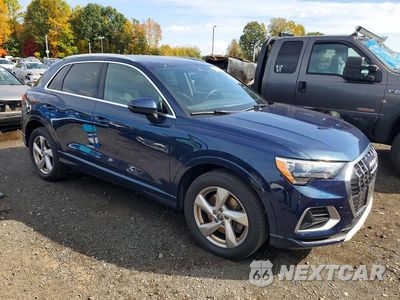 Czwarte zdjęcie samochodu z boku: 2020 AUDI Q3 PREMIUM VIN:WA1AECF35L1091008 - miniatura