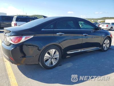 Trzecie zdjęcie samochodu z tyłu: 2015 HYUNDAI SONATA HYBRID LIMITED VIN:KMHEC4A44FA136748 - miniatura