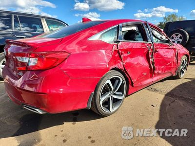 Trzecie zdjęcie samochodu z tyłu: 2020 HONDA ACCORD SPORT VIN:1HGCV2F36LA003884 - miniatura