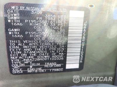 Zdjęcie 13 z 13 samochodu: 2009 NISSAN CUBE 1.8 VIN:JN8AZ28R09T102326 - miniatura