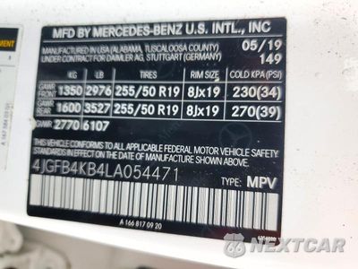 Zdjęcie 14 z 14 samochodu: 2020 MERCEDES-BENZ GLE 350 4MATIC VIN:4JGFB4KB4LA054471 - miniatura