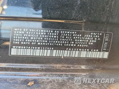 Zdjęcie 12 z 12 samochodu: 2013 VOLKSWAGEN GOLF VIN:WVWDB7AJ6DW137958 - miniatura