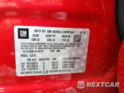 Zdjęcie 13 z 13 samochodu: 2018 BUICK ENCORE PREFERRED VIN:KL4CJASB6JB706274 - miniatura