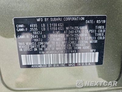 Zdjęcie 13 z 13 samochodu: 2019 SUBARU OUTBACK 2.5I LIMITED VIN:4S4BSAJC9K3317449 - miniatura