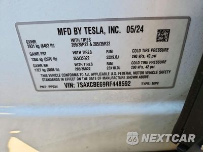 Zdjęcie 12 z 12 samochodu: 2024 TESLA MODEL X VIN:7SAXCBE69RF448592 - miniatura