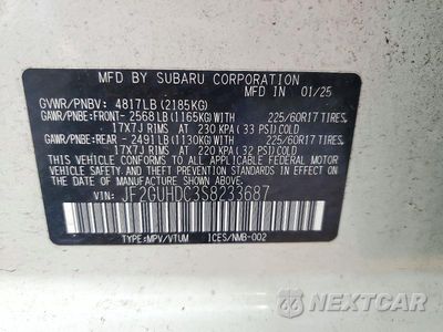 Zdjęcie 13 z 13 samochodu: 2025 SUBARU CROSSTREK PREMIUM VIN:JF2GUHDC3S8233687 - miniatura