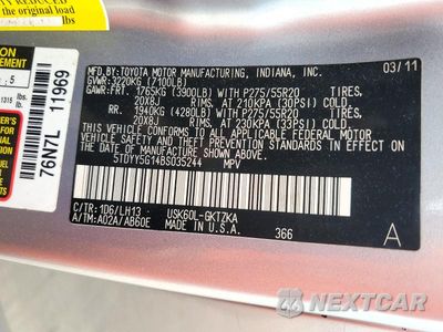 Zdjęcie 13 z 13 samochodu: 2011 TOYOTA SEQUOIA PLATINUM VIN:5TDYY5G14BS035244 - miniatura