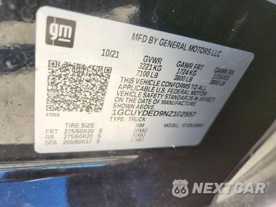Zdjęcie 12 z 12 samochodu: 2022 CHEVROLET SILVERADO LTD K1500 LT VIN:1GCUYDED9NZ102557 - miniatura