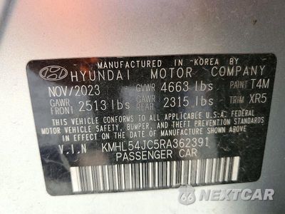 Zdjęcie 12 z 12 samochodu: 2024 HYUNDAI SONATA N LINE VIN:KMHL54JC5RA362391 - miniatura