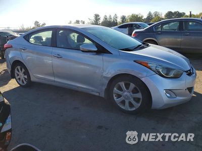 Czwarte zdjęcie samochodu z boku: 2013 HYUNDAI ELANTRA LIMITED VIN:KMHDH4AE5DU787615 - miniatura