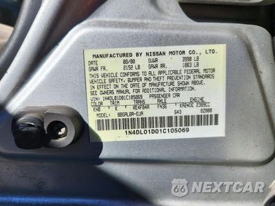 Zdjęcie 12 z 12 samochodu: 2001 NISSAN ALTIMA XE VIN:1N4DL01D01C105069 - miniatura