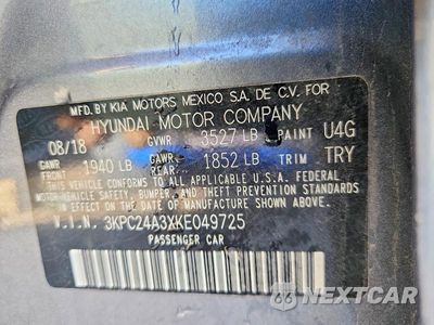 Zdjęcie 12 z 12 samochodu: 2019 HYUNDAI ACCENT SE VIN:3KPC24A3XKE049725 - miniatura