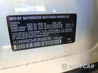 Zdjęcie 13 z 13 samochodu: 2015 BMW X5 XDRIVE35I VIN:5UXKR0C54F0K68238 - miniatura