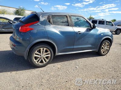 Trzecie zdjęcie samochodu z tyłu: 2014 NISSAN JUKE S VIN:JN8AF5MR6ET361624 - miniatura